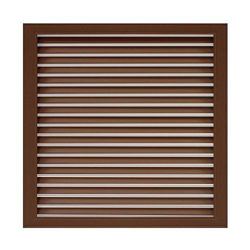 Решітка радіатора 600х600 коричнева (вишня)