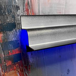 Алюмінієвий профіль тіньового шва АПТШ 21 чорний 3 м/п