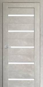 Двери  межкомнатные FDC (QD) модель RE1(тип 2) 800х2000 стекло сатин,бетон лайт