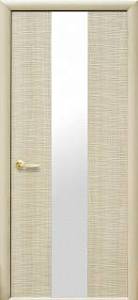 Дверне полотно Новий стиль Сахара 1Z ясень (900*2000) ПВХ De Luxe зеркало
