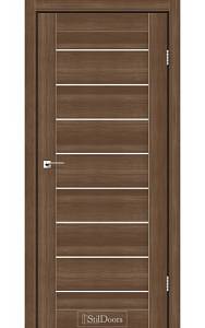 Дверне полотно TANZANIA StilDoors Орех золотой (800*2000) ПВХ, стекло сатин