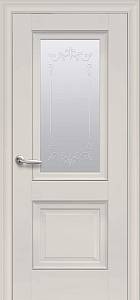 Дверне полотно Новий стиль Имидж магнолия (800*2000) ПП Премиум стекло с рис. Р2 ml2