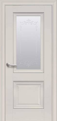 Дверне полотно Новий стиль Имидж магнолия (800*2000) ПП Премиум стекло с рис. Р2 ml2