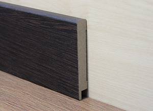 Плінтус МДФ Супер Профіль h 80 Венге ПП1280 (12*79*2800) (12шт/уп/21,7кг)