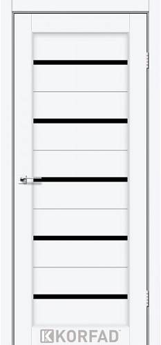 Двери Korfad Porto РR-02 белый перламутр 0,80х2 стекло черное