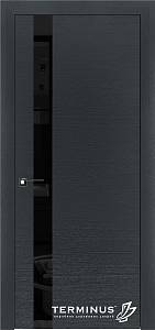 Дверь Терминус Urban  21 шпон Дуб Антрацит  (800*2000) чорне скло