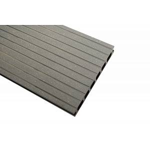 Террасная доска Holzdorf Brush шовная графит (24*162*2400мм)