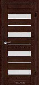 Дверное полотно Riko DELA клен французский 800*2000 екошпон 38 мм стекло сатин(СК)