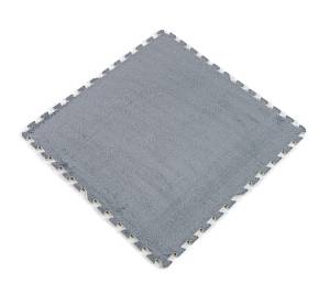 Покрытие напольное теплое Пазлы плюшевые светло-серое 600*600*10мм  SW-00002081