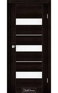 Дверне полотно MEXICO StilDoors Венге премиум (800*2000) ПВХ, стекло сатин