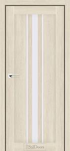 Дверне полотно ARIZONA StilDoors Атлантик крем (800*2000) ПВХ, скло сатин