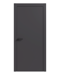 Дверь Терминус LIGHT ПК-01 (800*2000мм) Антрацит ПП  глуха, чорний торець