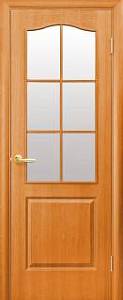 Дверне полотно Новий стиль Классик ольха (600*2000) ПВХ стекло сатин