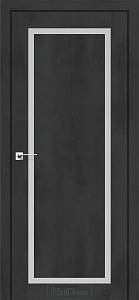 Дверне полотно ASMARA StilDoors Бетон Антрацит (800*2000) ПП ,стекло сатин