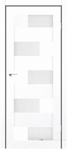 Дверне полотно NEPAL StilDoors Белый кристал (800*2000) ПВХ, стекло сатин