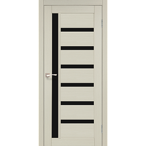 Дверь Korfad Deluxe Valentino VLD-01венге 0,80х2 стекло черное