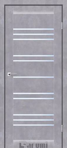 Дверне полотно Дарумі ВЕРСАЛ 600 х 2000, Сірий бетон, Білий сатин