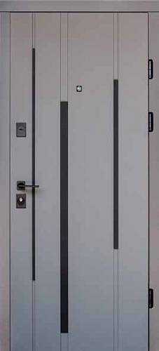 Двери Входные Магда тип 2 модель MG 623 /Элегант. сер. софт-тач/ супермат. белый 860, 960 (квартира)