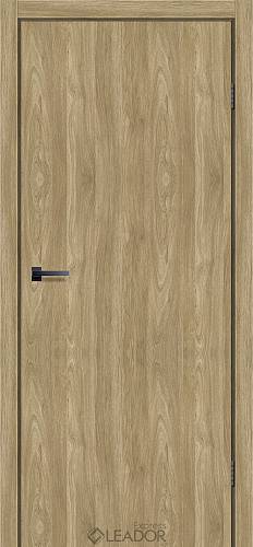 Дверне полотно Leador Express   SIMPLI - LOFT DEKO SLD-01, 900 х 2000, Клен Золотий, Чорний торець