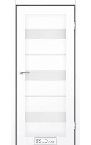 Дверне полотно MEXICO StilDoors Белый кристал (800*2000) ПВХ, стекло сатин