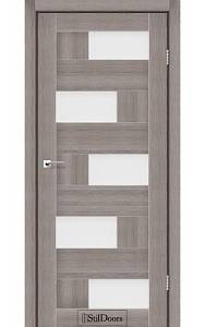 Дверне полотно NEPAL StilDoors Трюфель (800*2000) ПВХ, стекло сатин