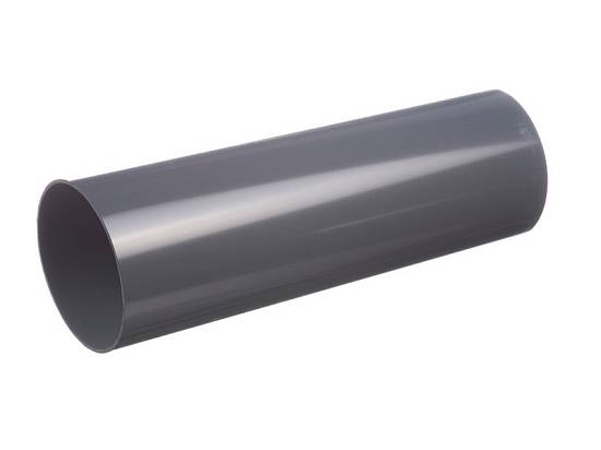 Водосточная система Альта Профиль труба водосточная с муфтой 3м графит ПВХ (125мм/д.95мм)(6шт/уп)