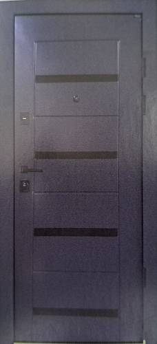 Двері вхідні Портала Trio Глазго 2 (экобонд) Антрацит/дуб крафт білий  850*2040*100