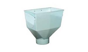 Горло желоба Profil Д 130 ( 008 ) белое