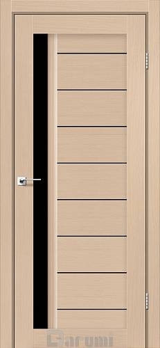 Дверь межкомнатная Darumi Bordo Дуб боровой (800*2000) стекло черное