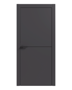 Дверь Терминус LIGHT ПК-03 (800*2000мм) Антрацит ПП  глуха, чорний торець, чорниймолдінг