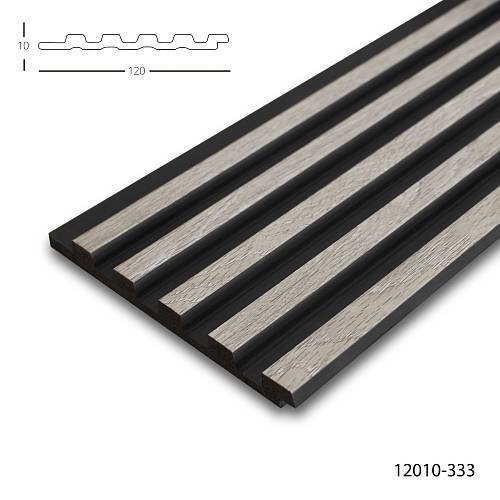 Панель стеновая полимерная Клевер  12010- 333 (120*10*2900мм) (22шт/уп)