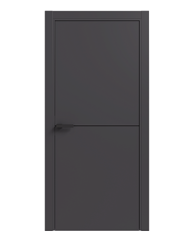 Дверь Терминус LIGHT ПК-03 (800*2000мм) Антрацит ПП  глуха, чорний торець, чорниймолдінг