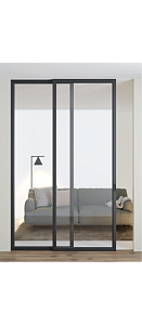 Двері  Dooris Glass Sliding DGS01 розсувні перегородки скло (подвійні)