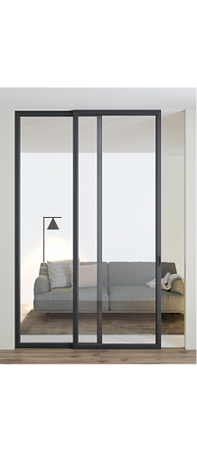 Двері  Dooris Glass Sliding DGS01 розсувні перегородки скло (подвійні)