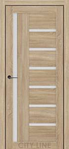 Дверне полотно ARDENA City Line Express дуб ангора/дуб гладстоун грей скло сатін 800*2000