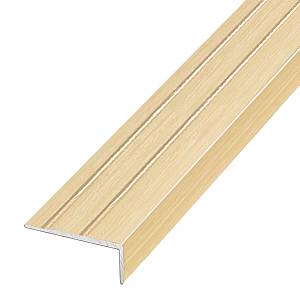 П-3(324)-19 Порог Омис (20*25мм) лестничный рифленый дуб беленый (1800мм)