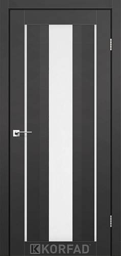 Двери Korfad Aliano AL-02 Super Pet антрацит 800*2000 сатин белый