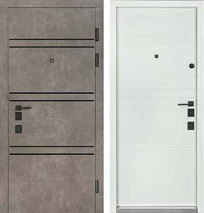 Двері Вхідні БулатТЕРМО Expert (квадро)Mottura мод.550/253 Роксі антрацит сірий/Білий мат850ліва СЧ