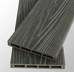 Террасная доска Tardex Lite Premium графит 155х20х2200мм полая 3D