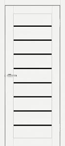 Дверь  Doors Smart С018 дуб меренго (800*2000) ПВХ, черное стекло (Ск)