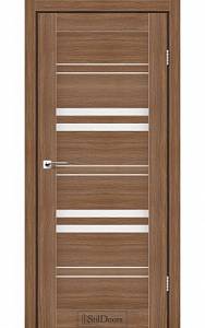 Дверне полотно SLOVENIA StilDoors Итальянский орех (800*2000) ПВХ, стекло сатин