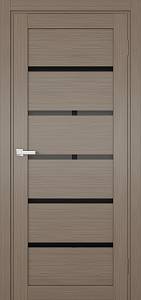 Дверь Терминус UKRAINIAN DOORS UD-8 (800*2000мм) Горіх Натуральний ПВХ, скло чорне