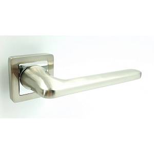 Ручка на квадратной розете Trion Strong AL-74 SN/CP