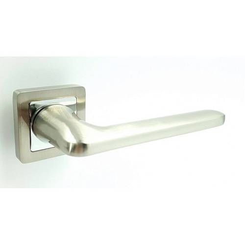 Ручка на квадратной розете Trion Strong AL-74 SN/CP