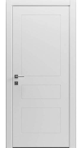 Дверь Гранд Paint-4 белая матовая (800*2000) окрашенная глухая с фрезеровкой