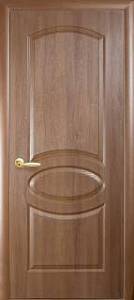 Дверне полотно Новий стиль Овал золотая ольха (700*2000) ПВХ De Luxe глухая termopack