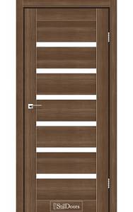 Дверне полотно FLORIDA StilDoors Орех золотой (800*2000) ПВХ, стекло сатин