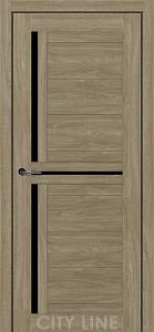 FLORUS City Line Express (700 х 2000, Артвуд  Сепія, Чорне скло)