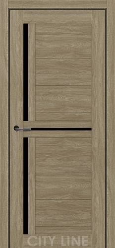 FLORUS City Line Express (700 х 2000, Артвуд  Сепія, Чорне скло)