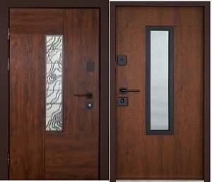 Двері вхідні уличн Abwer (Bionica 2) Paradise  (LP-1) 860/960х2050Дуб темнДуб темн) терморозрив